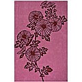 Hand-tufted 'Fauna' Pink Wool Rug (5' x 8')