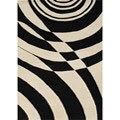Metro Hand-made Circles Lamb Wool Color Tufted Area Rug (8' x 10')