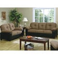 Bento 2-piece Microfiber Sofa and Loveseat Set