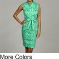 Calvin Klein Women's Belted Print Dress