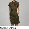 Calvin Klein Women's Cotton Blend Short Sleeve Dress