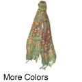 Cotton Floral Knit Scarf (Indonesia)