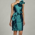 Jessica Simpson Women's One-shoulder Rosette Dress