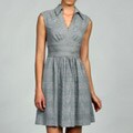 Jessica Simpson Women's Houndstooth V-neck Dress
