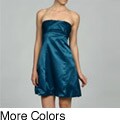 Jessica Simpson Women's Pleated Strapless Dress