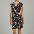 Jessica Simpson Women's V-neck Draped Dress