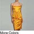 Jessica Simpson Women's Peplum Strapless Dress