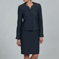 Calvin Klein Women's Collarless Jacket Skirt Suit