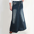 Tabeez Women's Blue Denim Mermaid Skirt