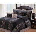Menlo Park Black /Taupe 7-piece Comforter Set