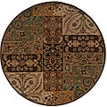 Sphinx Hand-tufted Wool Multi-color Panel Rug (7'6 Round)
