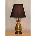 Lacquered Brass Pineapple Table Lamp