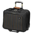 Adolfo 'Metropolitan' Black Wheeled Tote