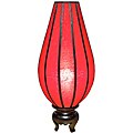 Silk Large Serenity Solar Red Table Lamp (Vietnam)