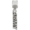 Signature Moments Sterling Silver Army Dangle Charm