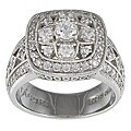 Tacori IV Sterling Silver Cubic Zirconia Vintage Square Ring