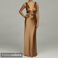 Issue New York Women's Deep V-neck Evening Gown