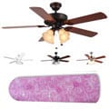 New Image Concepts 4-light Pink Sparkle Princess Blade Ceiling Fan