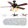New Image Concepts 4-light Purple Sparkle Princess Blade Ceiling Fan