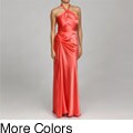 Issue New York Women's Keyhole Halter Evening Gown