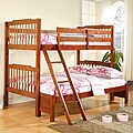 Simone Mahogany Twin/ Full Bunk Bed