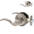 Distressed Nickel Door Lever Set