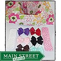 Lil Sweety's Bowtique Assorted Pinwheel Bow and Headband Gift Set (Set of 6)