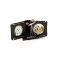 Chelsea Black Leather Photo Key Chain