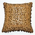 French Woven Jaquard Leopard Decorative Pillow