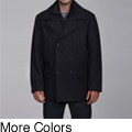 Buffalo by David Bitton Men's Wool Blend Double-breasted Peacoat FINAL SALE