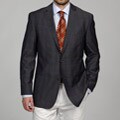 Arnold Brant Men's Brown and Navy Wool Sportcoat