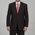 Geoffrey Beene Men's Dark Brown Wool 2-button Suit