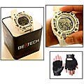 Beatech Heart Rate Monitor Watch and Leather Glove Set