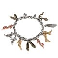 Sweet Romance History of Shoes Charm Bracelet