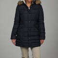 Esprit Women's Brilliant Blue Elastic Waist Puffer Coat