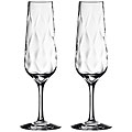 Orrefors Dizzy Diamond Flutes (Set of 2)