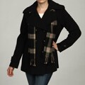 London Fog Women's Wool Blend Pea Coat