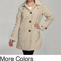 London Fog Women's Hooded Rain Coat