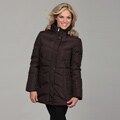 London Fog Women's Short Down Snap Front Parka Coat