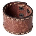 Journee Collection Women's Fleur-de-lis Pattern Snap Bracelets