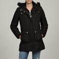 MICHAEL Michael Kors Women's Black Down-filled Faux Fur Coat