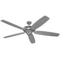 Colony 66-inch 5-blade Indoor Brushed Steel Ceiling Fan