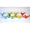 Bistro Assorted Color Mugs (Pack of 8)