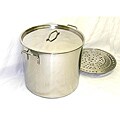 Prime Pacific 100-quart Heavy Duty Stainless Steel Stock Pot and Steamer Tray