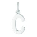 Free correlative guideline for personalized graffiti t shirts Sterling Silver Initial C Charm
