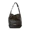 BCBGeneration 'Betsy' Large Black Grommet Drawstring Hobo Bag