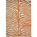 Alliyah Handmade New Zeeland Blend Orange Safari Wool Area Rug (4' x 6')