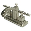 Satin Nickel Centerset Bathroom Faucet