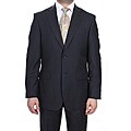 Ferrecci Men's Charcoal Checkered Two-button Suit