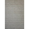 Hand-knotted Mediterranean Green Stripe Wool Rug (6' x 9')